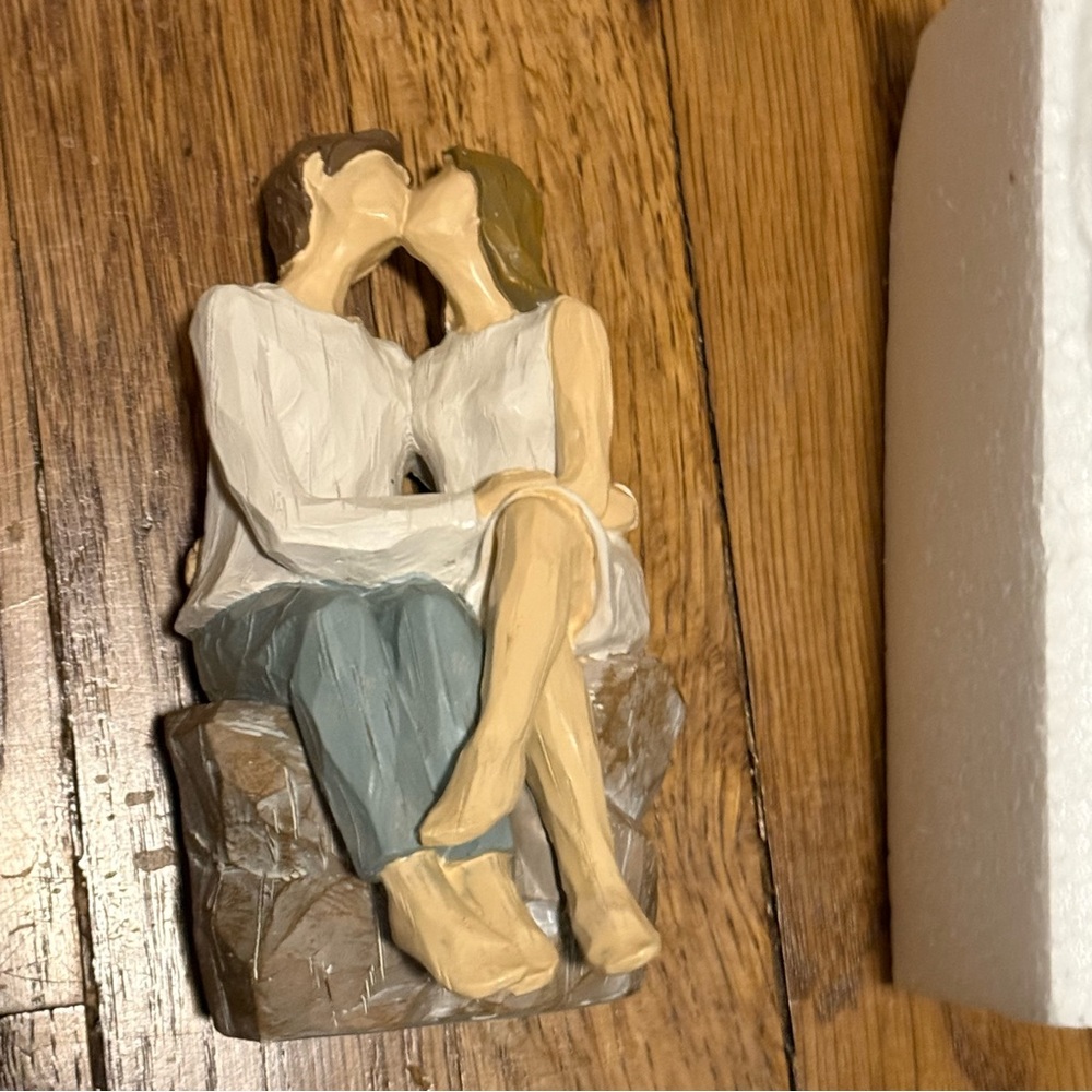 NIB- Romantic Couple Figurine in Earth Tones